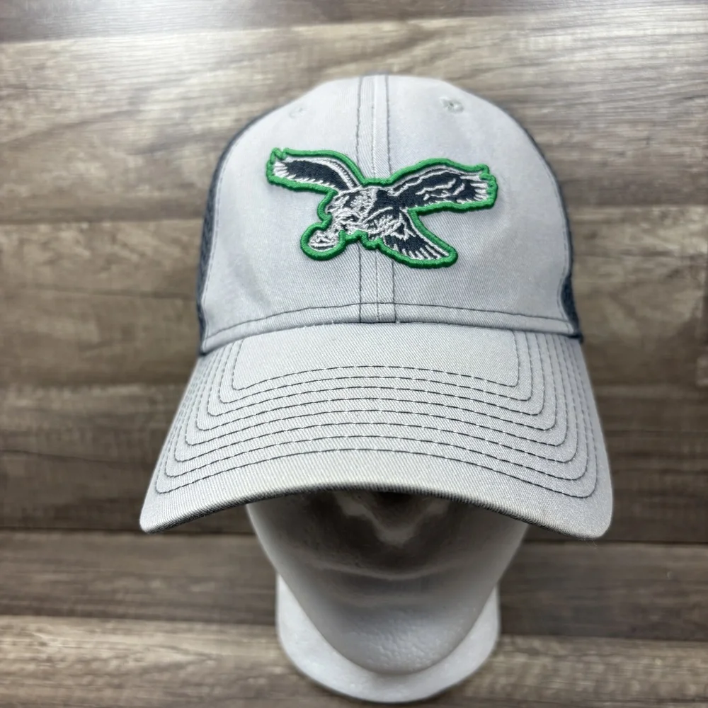 Philadelphia Eagles New Era Cap Hat Gray Stretch Small-Medium NFL Football Birds